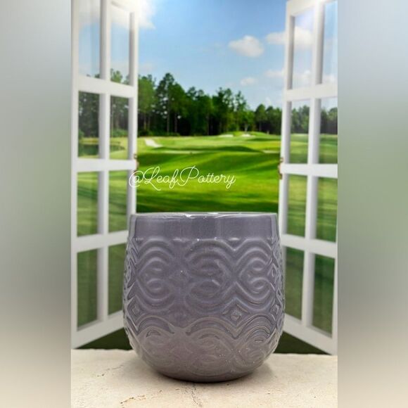 Eminence Purple  Ceramic Planter Pot No drainage hole - Picture 1 of 9